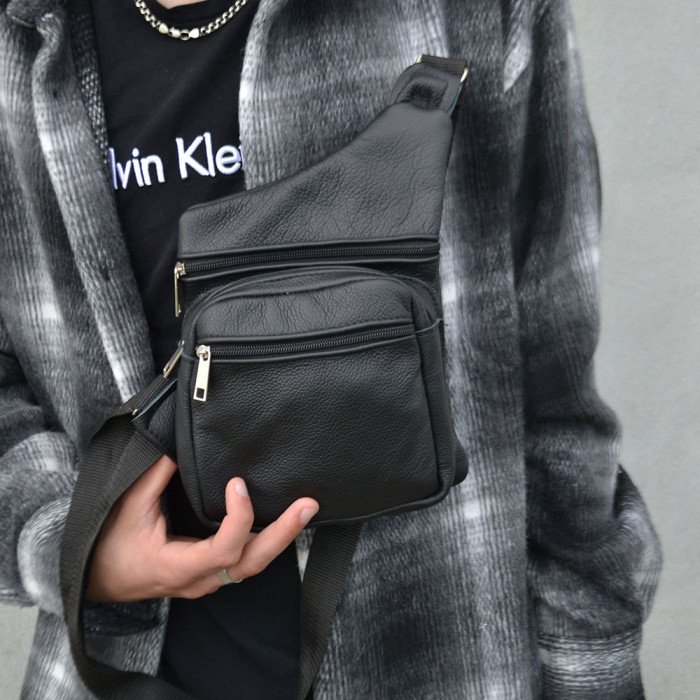 Подарунковий набір 2В1! Сумка шкіряна + професійний ліхтар: POLICE BL-X71-P50