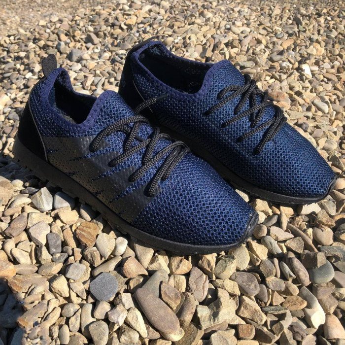 Кросівки літо чоловіча сітка 40 розмір | Текстильні кросівки | Модель 41373. Колір: синій