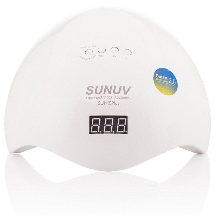 Лампа SUNUV SUN 5 PLUS 48W WHITE UV/LED для полімеризації, Професійна лампа для нігтів з таймером