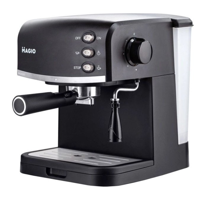 Кавомашина ріжкова для дому з капучинатором Magio MG-963