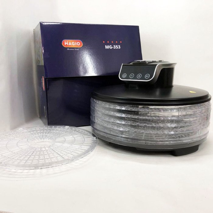 Сушарка для фруктів та овочів Magio MG-353, побутовий дегідратор для сушіння продуктів, електросушарки