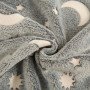 Плед, що світиться в темряві, плюшеве покривало Blanket kids Magic Star 150х100 см флісова ковдра. Колір: сірий