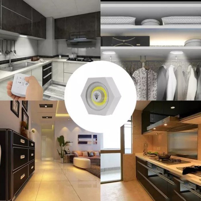 Набір із трьох LED Ламп Bailong BL-1010 із Пультом та Таймером Відключення Два Режими Яскравості