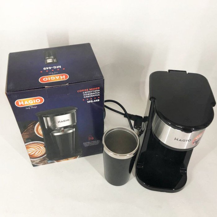 Набір дизайнерської лінійки Magio: Кавомолка MAGIO MG-205 + Крапельна кавоварка Magio MG-449