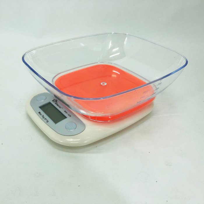 Ваги кухонні DOMOTEC MS-125 Plastic, електронні ваги, електронні ваги. Колір: помаранчевий