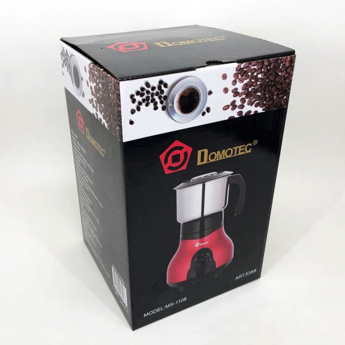Електрична кавомолка Domotec MS-1108 600 мл 250 Вт, кавомолка електрична для турки, роторна кавомолка
