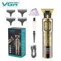 Машинка для стрижки волосся VGR V-073 акумуляторний бездротовий триммер для бороди та вусів