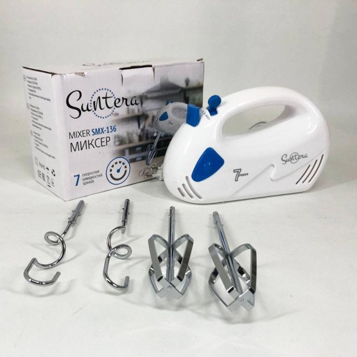 Міксер/Блендер Suntera SMX-136 300 Вт, Хороший міксер, Кращий ручний міксер, Ручний міксер для кухні