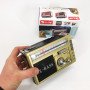 Радіоприймач портативне радіо Golon RX-381 акумуляторний ретро стовпчик usb sd mp3 fm. Колір: жовтий