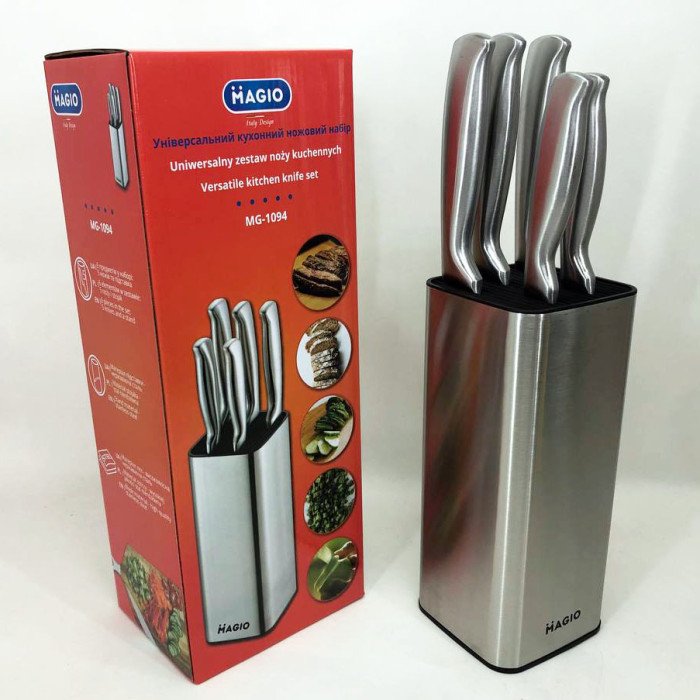 Універсальний кухонний ножовий набір Magio MG-1094 5 шт, кухарські кухонні ножі набір