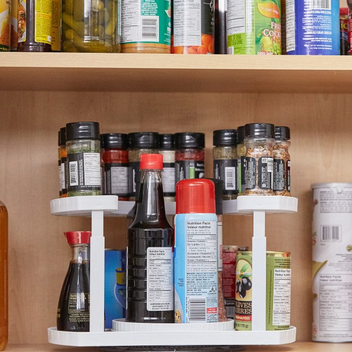 Спецівниця Spice Spinner Two-Tiered Spice Organizer, Поворотна підставка для спецій, Карусель для спецій