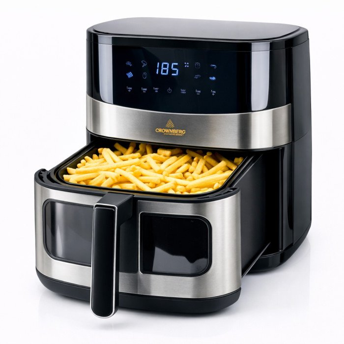 Кухонний аерогриль Crownberg CB-5554 6.5л 2000Вт багатофункціональна фритюрниця мультипіч