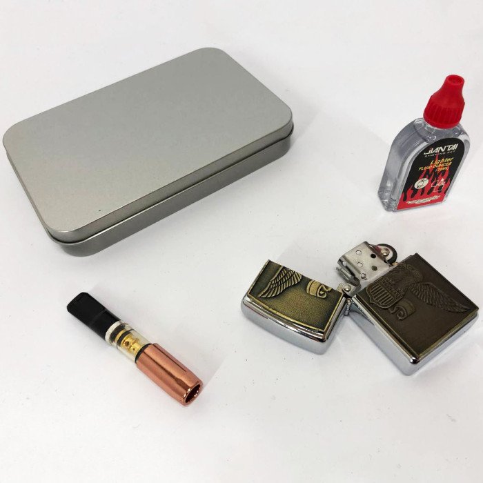 Запальничка бензинова в подарунковій коробці N6, сувенір запальничка, подарунки для чоловіків