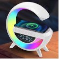 Настільна смарт лампа-нічник G-Smart BT-3401 з бездротовою зарядкою, колонкою та годинником