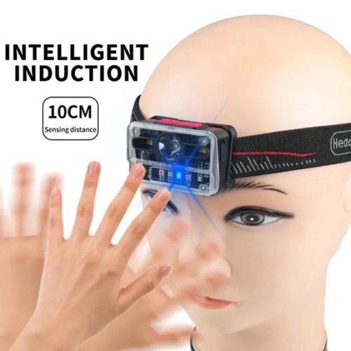 Ліхтар налобний M-006-XPG+8SMD+4SMD(white+red+green+blue+UV), Ліхтар акумуляторний для риболовлі