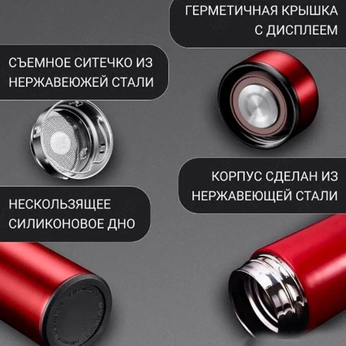 Термос похідний, Розумний термос температури, Розумний дитячий термос з датчиком індикатором температури