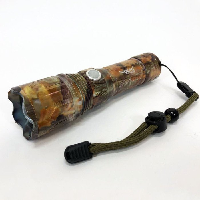 Ліхтарик ручний тактичний Bailong BL-P511M-P90 камуфляж, супер яскравий ліхтарик, потужний кишеньковий ліхтарик