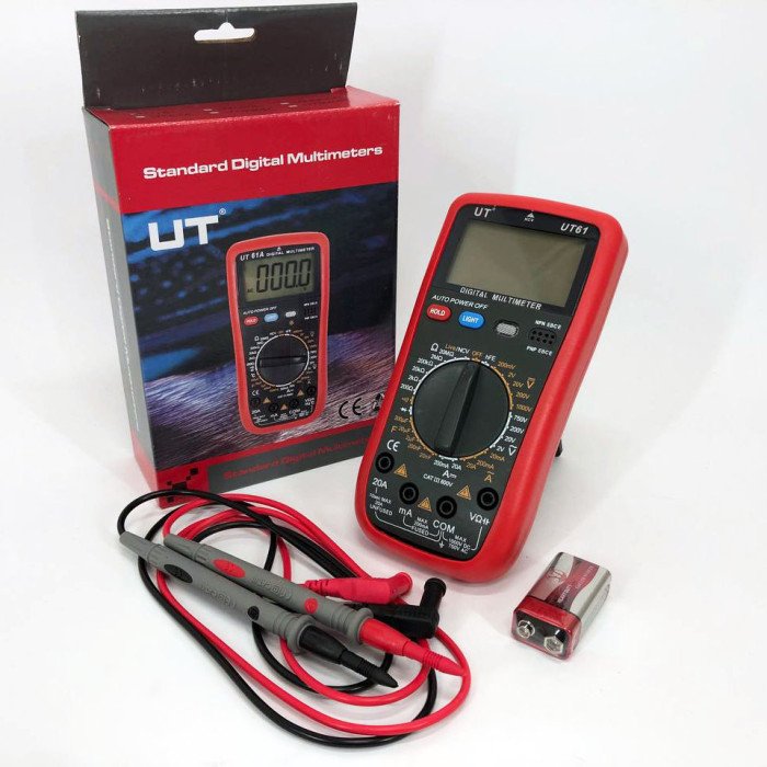 Мультиметр цифровий Digital UT 61 професійний вольтметр тестер, якісний мультиметр, цифровий