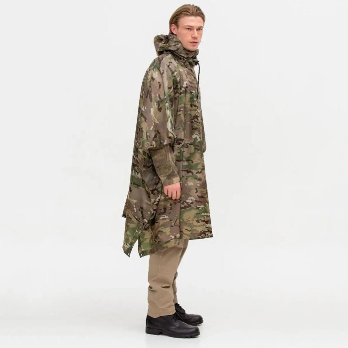 Дощовик пончо, Дощовик пончо, Дощовик ЗСУ, Тактичний дощовик пончо, Пончо водонепроникне