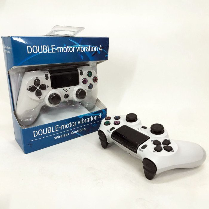 Джойстик DOUBLESHOCK для PS 4, бездротовий ігровий геймпад PS4/PC акумуляторний джойстик. Колір білий