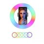 Кільцева світлодіодна лампа RGB LED RING MJ26 26 см з утримувачем телефону, кільцева лампа велика