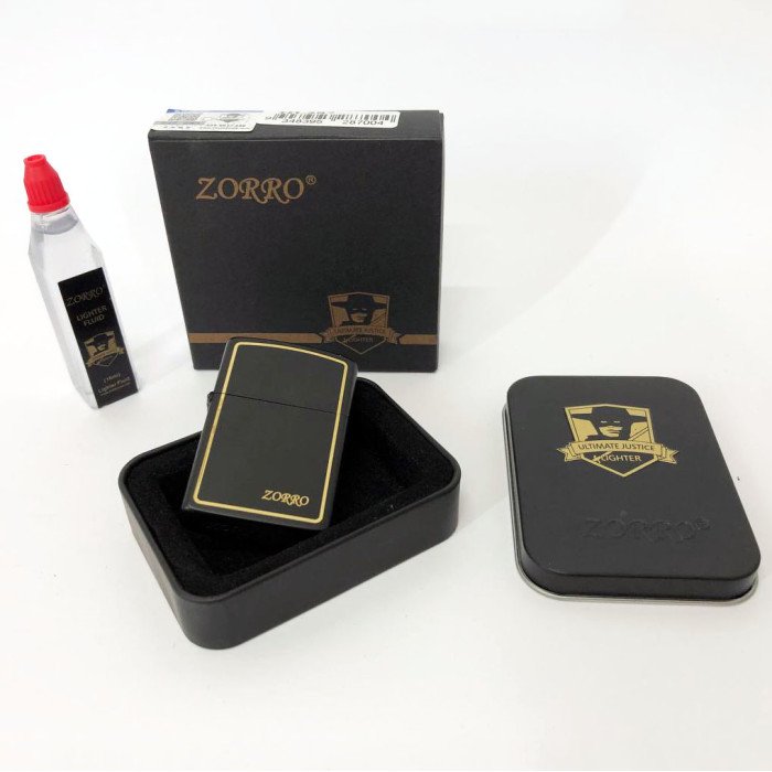 Запальничка бензинова Zorro HL-287, запальнички подарунки для чоловіків, оригінальна бензинова запальничка
