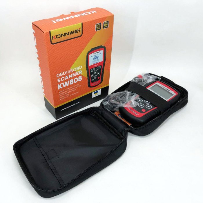 Тестер для діагностики автомобілів Konnwei KW808 OBD II/EOBD Мультимарочний діагностичний сканер