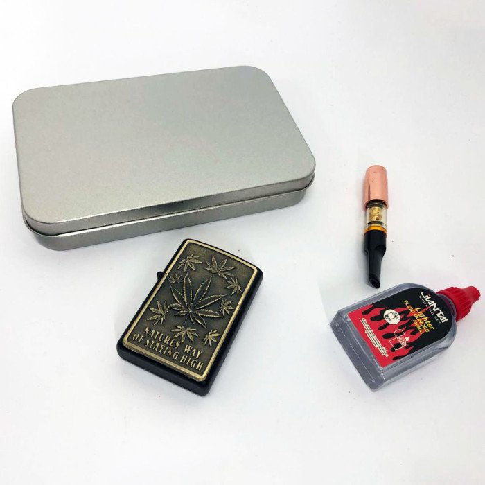 Запальничка бензинова в подарунковій коробці N12, запальнички для чоловіків, стильна запальничка в подарунок