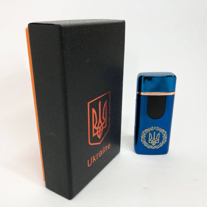 Електрична та газова запальничка Україна із USB-зарядкою HL-435, запальнички із зарядкою від usb. Колір: синій
