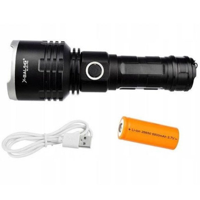 Ліхтар поліцейський X-Balog BL-531-P90 1х26650 8800mah USB/microUSB/ 3хААА R3 функція Power Bank