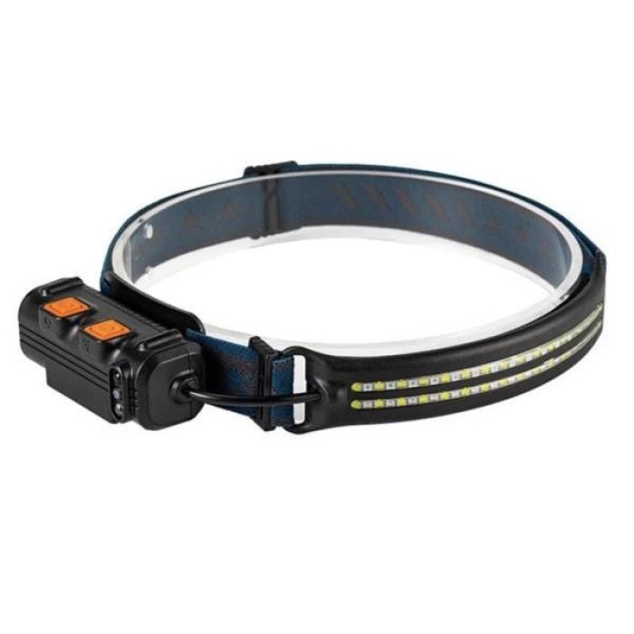 Ліхтар налобний акумуляторний BL-W691-2COB (white/red/RGB) з датчиком руху, потужний ліхтар налобний