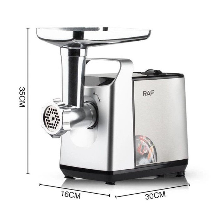 Електрична м'ясорубка RAF R.3396 з функцією реверс 2500W, електром'ясорубка для дому