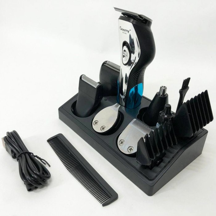 Машинка для стрижки, тример чоловічий GEMEI GM-562, машинка для стрижки голови, з насадками для бороди
