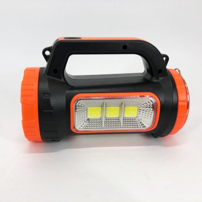 Кемпінговий ліхтар XBL 818C-3W+COB, ліхтар-світильник акумуляторний кемпінговий. Колір: помаранчевий