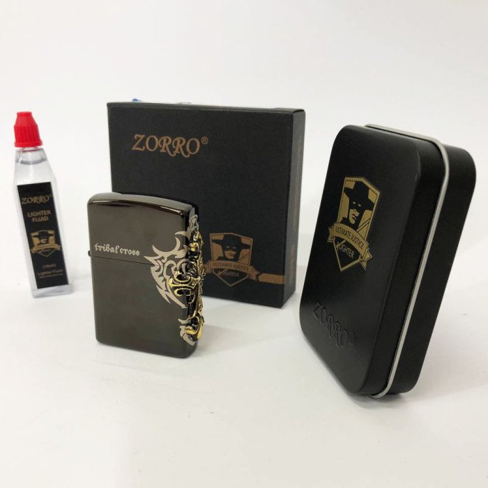 Запальничка бензинова Zorro HL-302, подарункові запальнички, подарунок запальничка хлопцю.