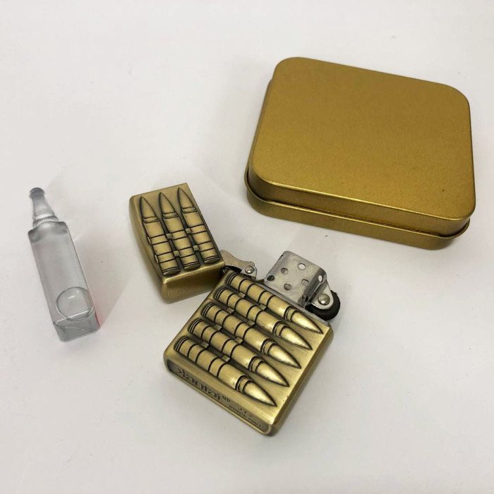 Запальничка бензинова в подарунковій коробці 367-1, запальничка подарунок на день народження, незвичайна запальничка