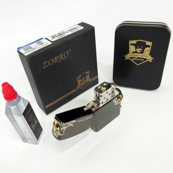 Запальничка бензинова Zorro HL-302, подарункові запальнички, подарунок запальничка хлопцю.