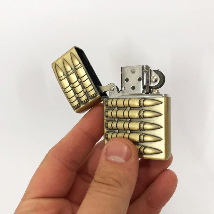 Запальничка бензинова в подарунковій коробці 367-1, запальничка подарунок на день народження, незвичайна запальничка