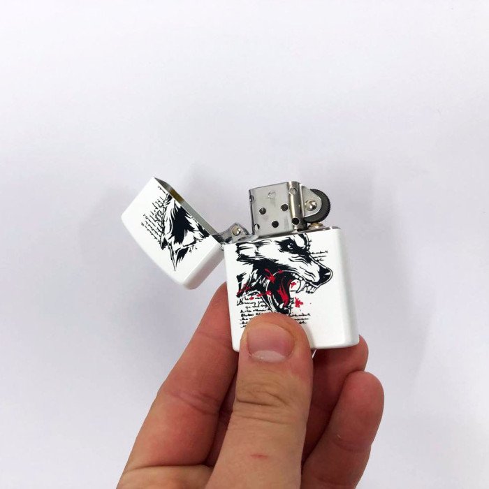 Запальничка бензинова Zorro HL-341, подарункова запальничка сувенірна, запальничка в подарунковому футлярі