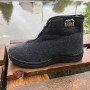 Черевики чоловічі утеплені на застібці 41 розмір, повстяні бурки, домашні чоловічі валянки. Колір: сірий