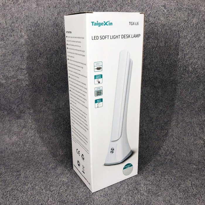 Настільна лампа з акумулятором Taigexin LED TGX-L6 4.5W 350lm 6500K USB 5V, лампа для столу школяра