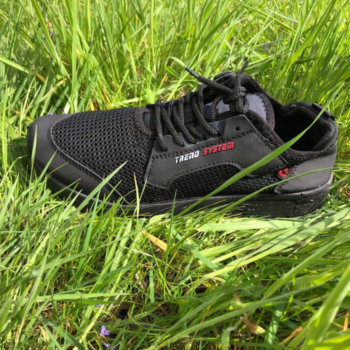 Текстильні кросівки 46 розмір | Літні кросівки з тканинним верхом. Модель 62496. Колір: чорний