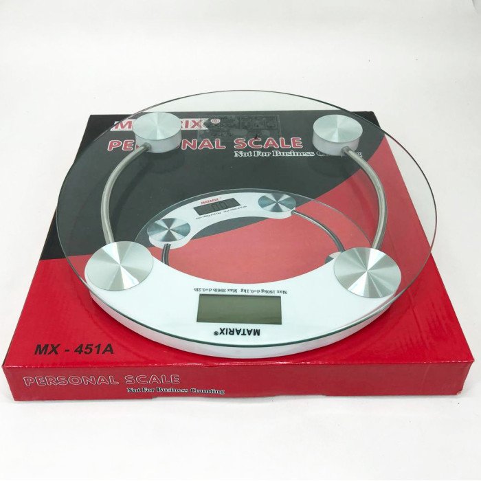 Ваги електронні підлогові MATARIX MX-451A 180 кг круглі, ваги для зважування людей