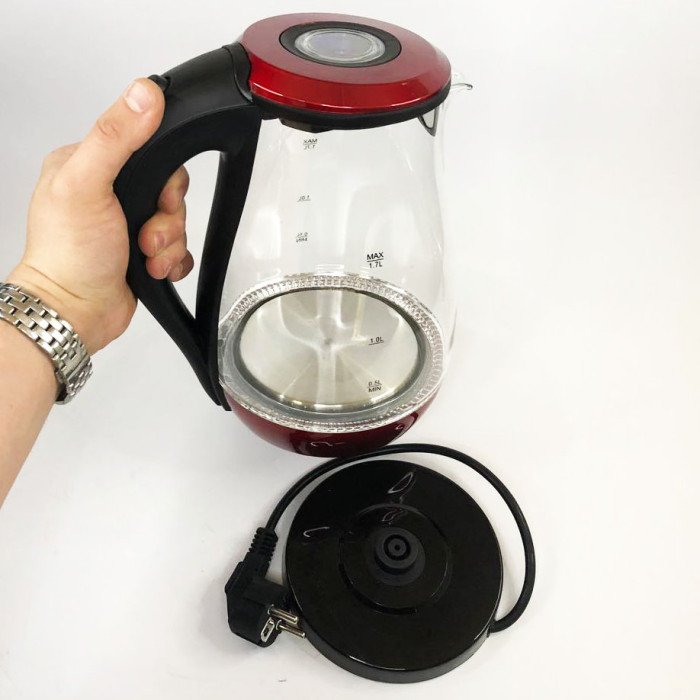 Електрочайник Crownberg Cb-9114 1.7 Л Скляний Електричний Чайник Crownberg