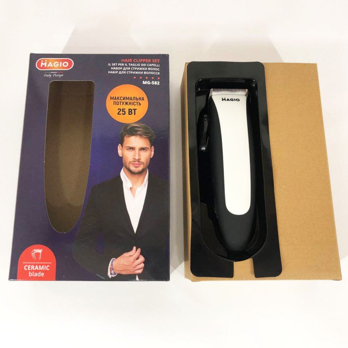 Машинка для стрижки волосся MAGIO MG-582, домашня машинка для стрижки волосся