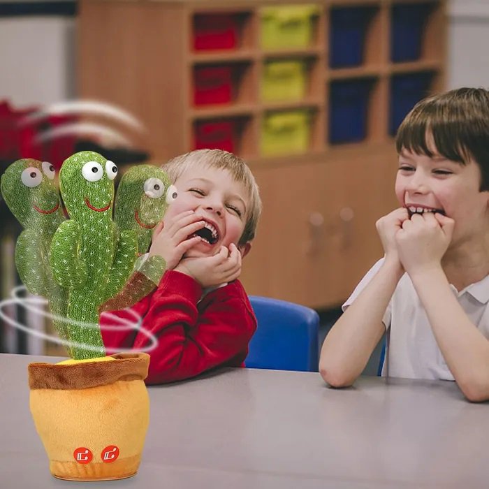 Інтерактивна іграшка Dancing cactus розмовляє танцюючий кактус, м'яка іграшка кактус, Плюшевий кактус