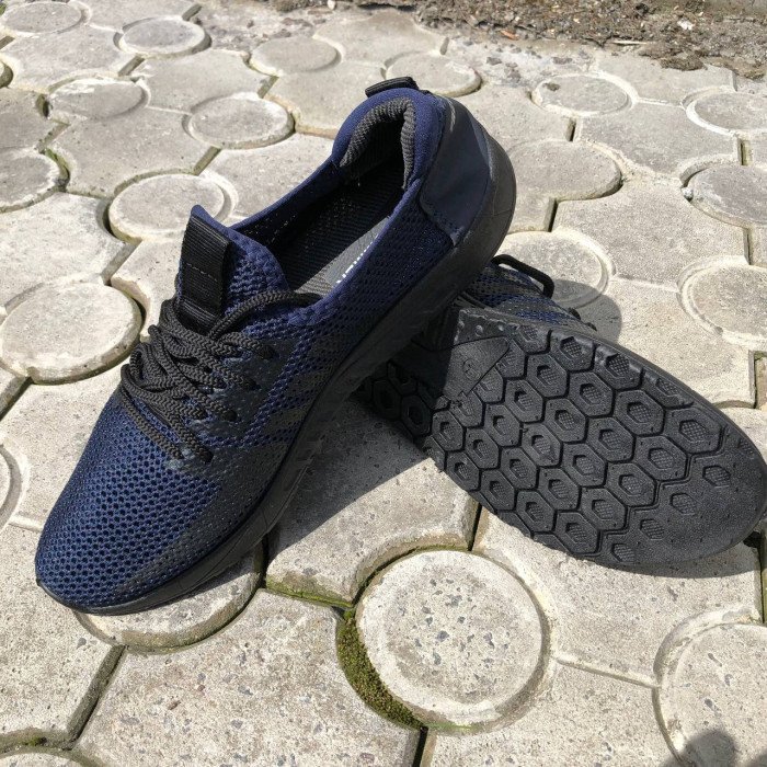 Текстильні кросовки сіткою 45 розмір. Спортивні кросівки чоловічі. Модель 92274. Колір: синій