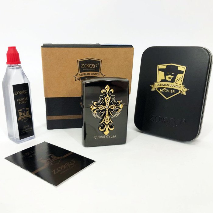 Запальничка бензинова Zorro HL-294, запальнички подарунки для чоловіків, оригінальна бензинова запальничка