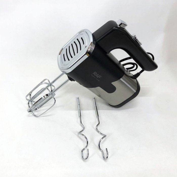 Міксер ручний на кухню RAF R-6630 5 швидкостей 2 насадки 300 W, двовінчиковий міксер, міксер для збивання