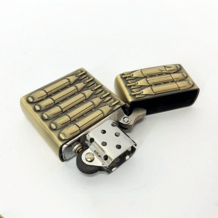 Запальничка бензинова в подарунковій коробці 367-2, Вітрозахисна запальничка, Прикольні запальнички